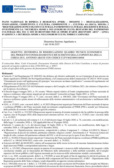 Determina n.1 - PNRR